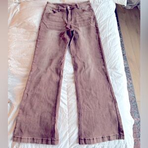 Brown Flared Jeans